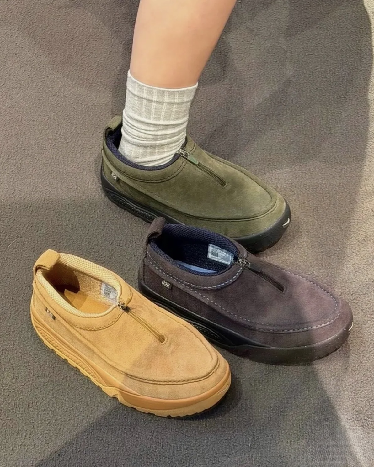 Nike ACG LZY SE 麂皮拉鍊懶人鞋 防滑 機能 厚底 男女鞋 卡其 深咖 墨綠