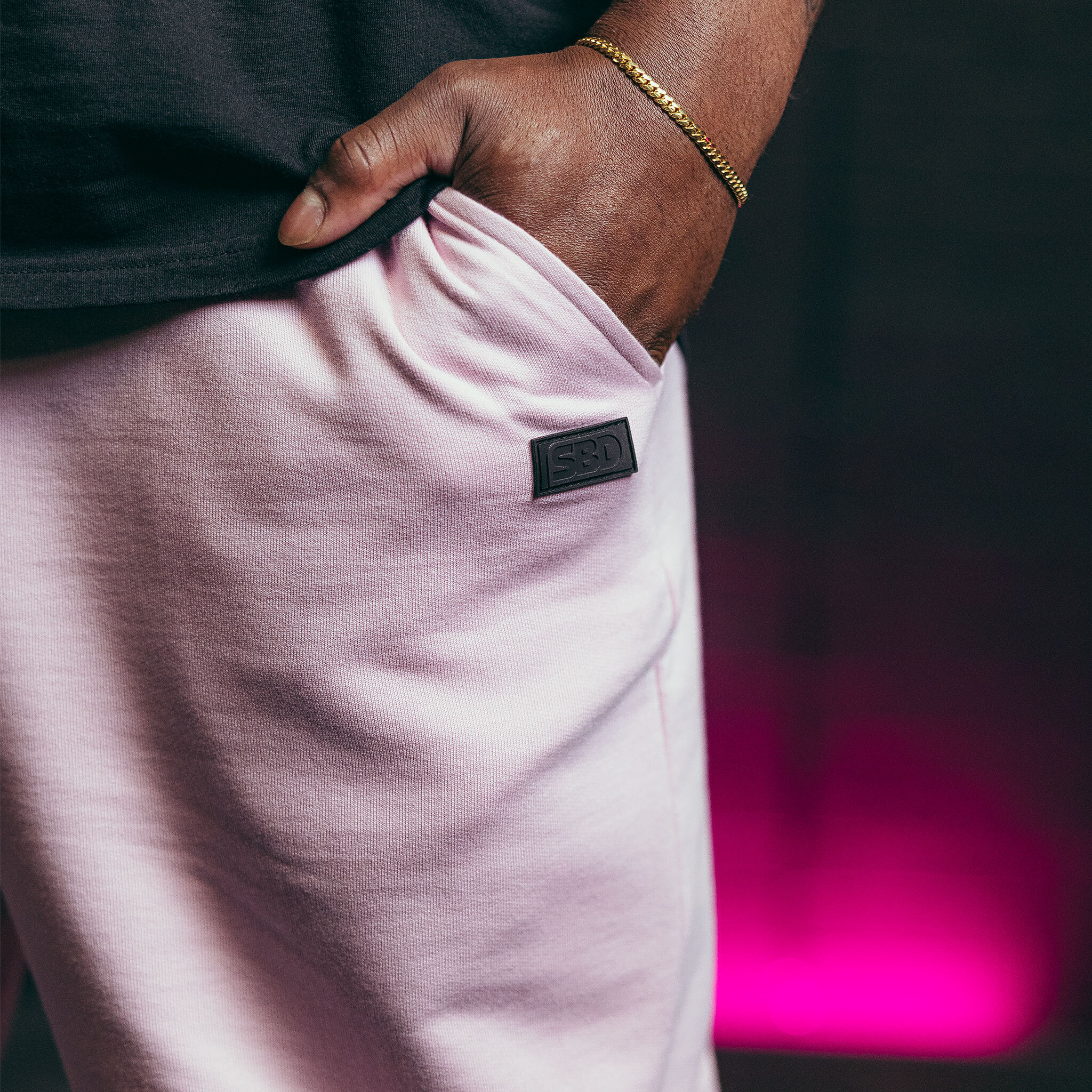 爆星系 訓練長褲 男版 (星櫻粉)