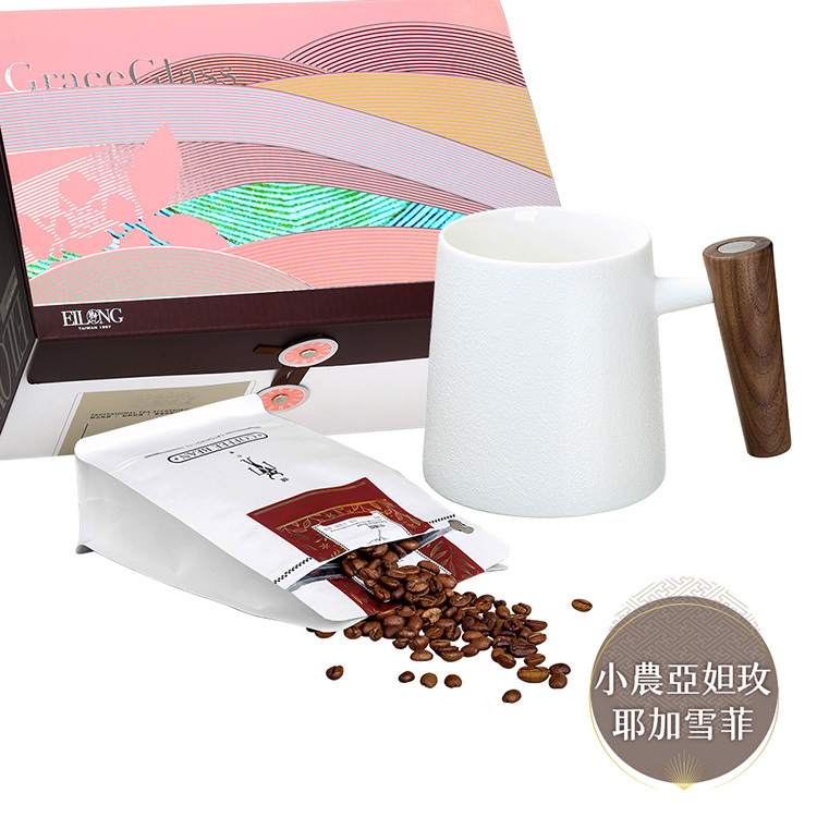 【咖啡禮盒】人文馬克杯＋半磅咖啡豆（多種可選）