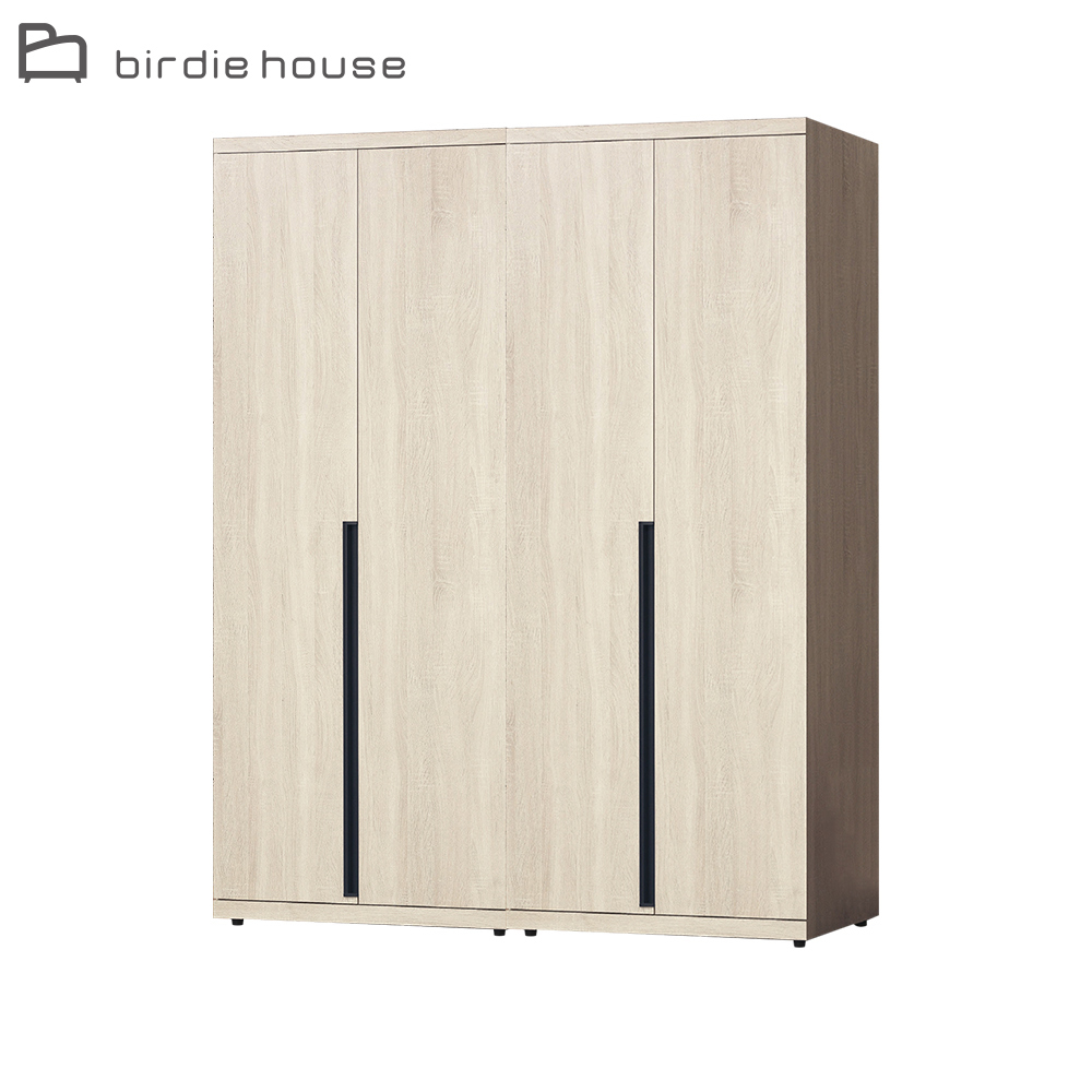 柏蒂家居-伯克5.3尺四門衣櫃組合