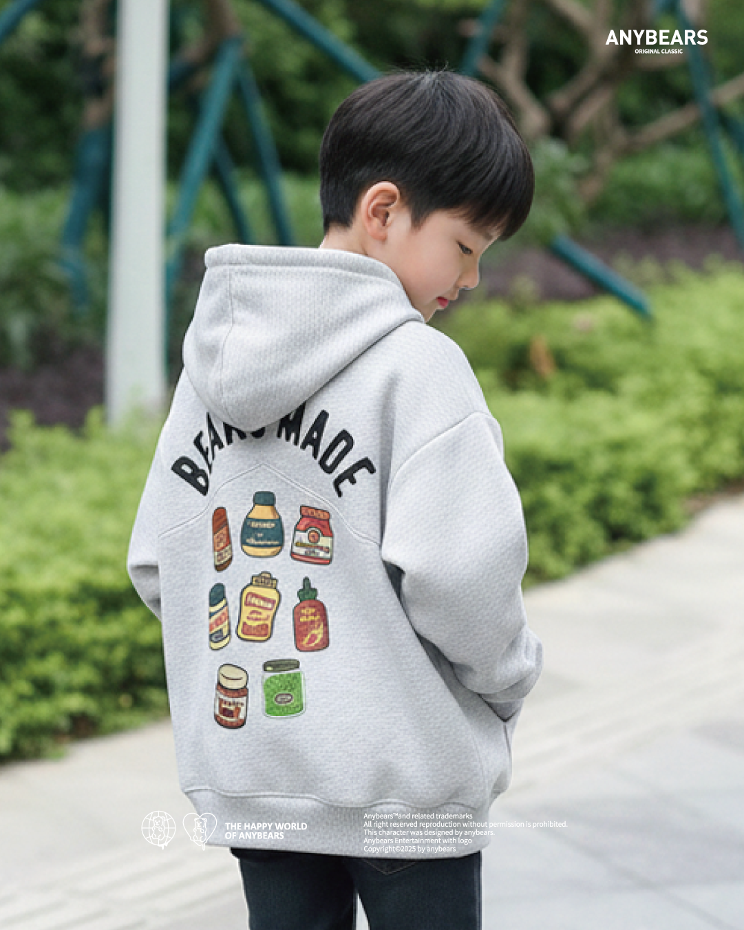 AB-KID®醬料熊兒童重磅連帽外套-K02 Sauce BEAR Kids Hooded