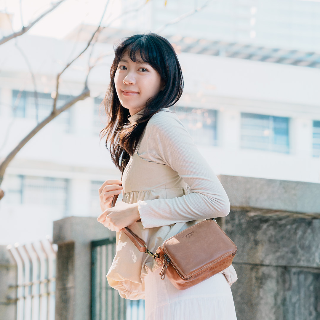 真皮分層多收納側背包-七色(5487)