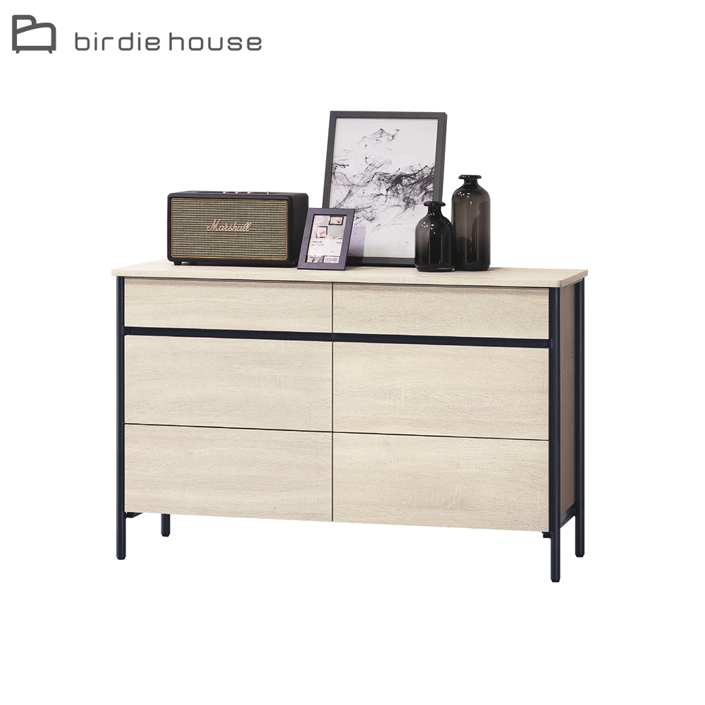 柏蒂家居-伯克4尺六斗櫃/六抽收納置物櫃