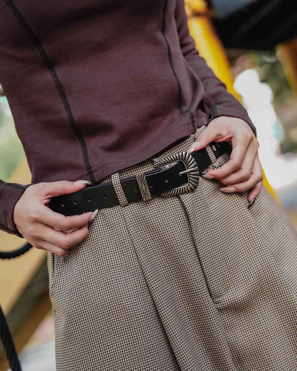 【車庫服飾】QUEST Vintage Leather Belt