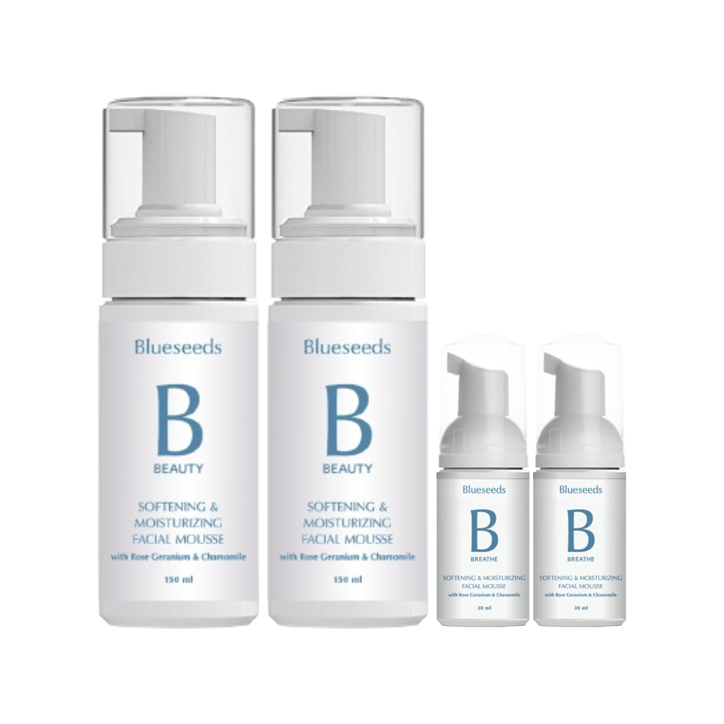 【買2送2 空姐最愛】玫瑰天竺葵保濕潔顏慕斯150mlx2 + 30mlx2｜女大推薦 敏感肌保養