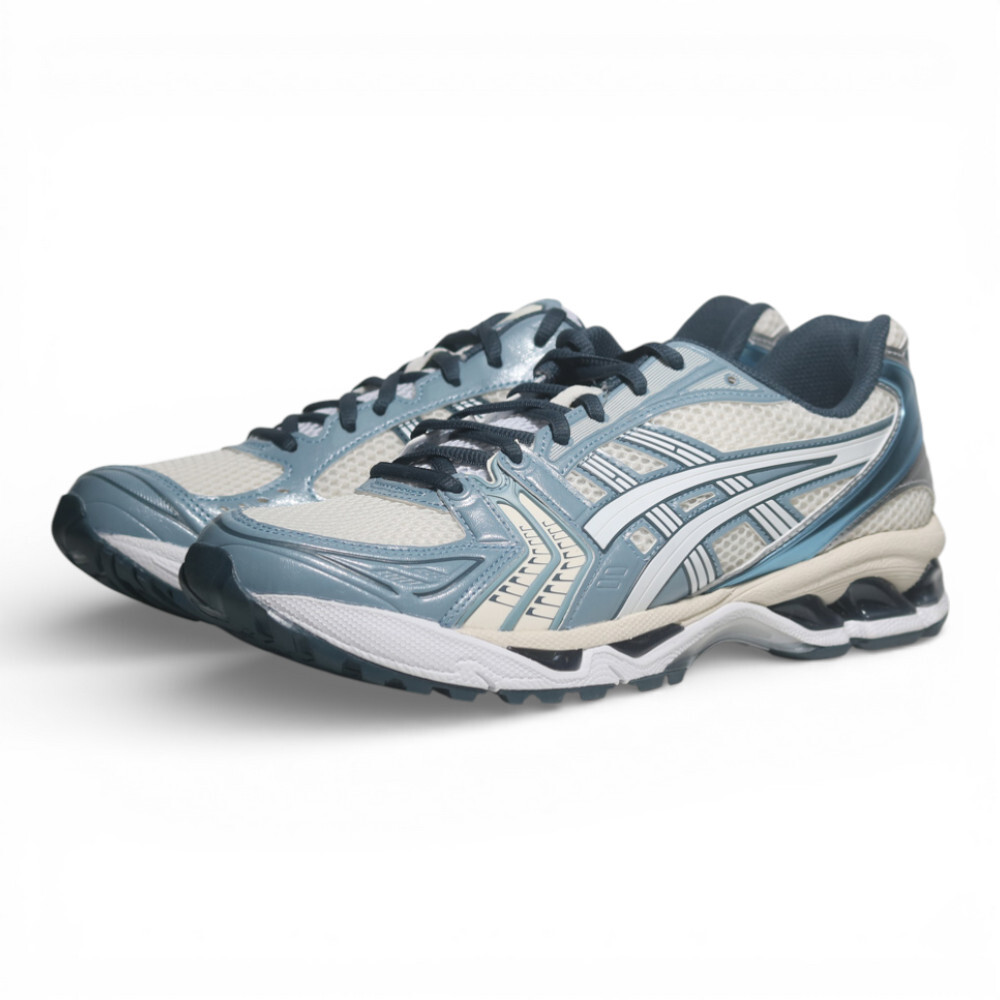 ASICS 慢跑鞋 GEL-KAYANO 14 金屬 白藍 復古 男 1203A537116