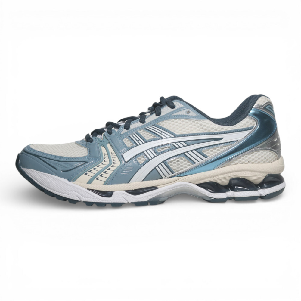 ASICS 慢跑鞋 GEL-KAYANO 14 金屬 白藍 復古 男 1203A537116