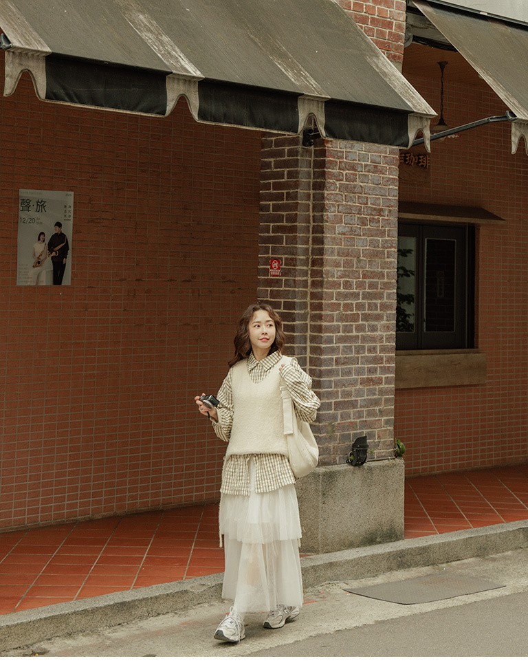 格纹抽绳造型长版设计衬衫 两色售【01025746】现+预