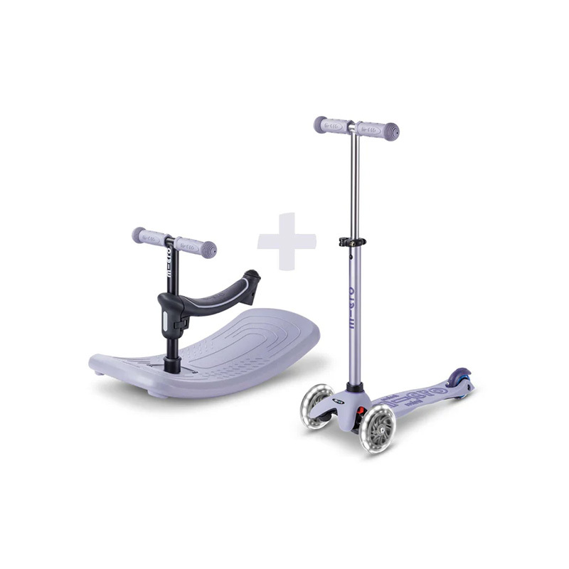 Micro - Mini Micro Deluxe 6合1 Rock & Go 成長型LED滑板車套裝 霧紫色  (1-6歲)