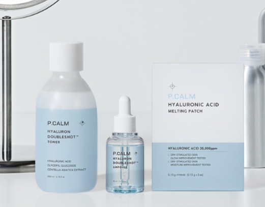 PP2026-E233-P.CALM 玻尿酸水分套裝（toner 200ml+ampoule 30ml+patch 5ea*2）（清倉貨品不退不換以不影響實際使用為準，現貨可新蒲崗倉庫即取）