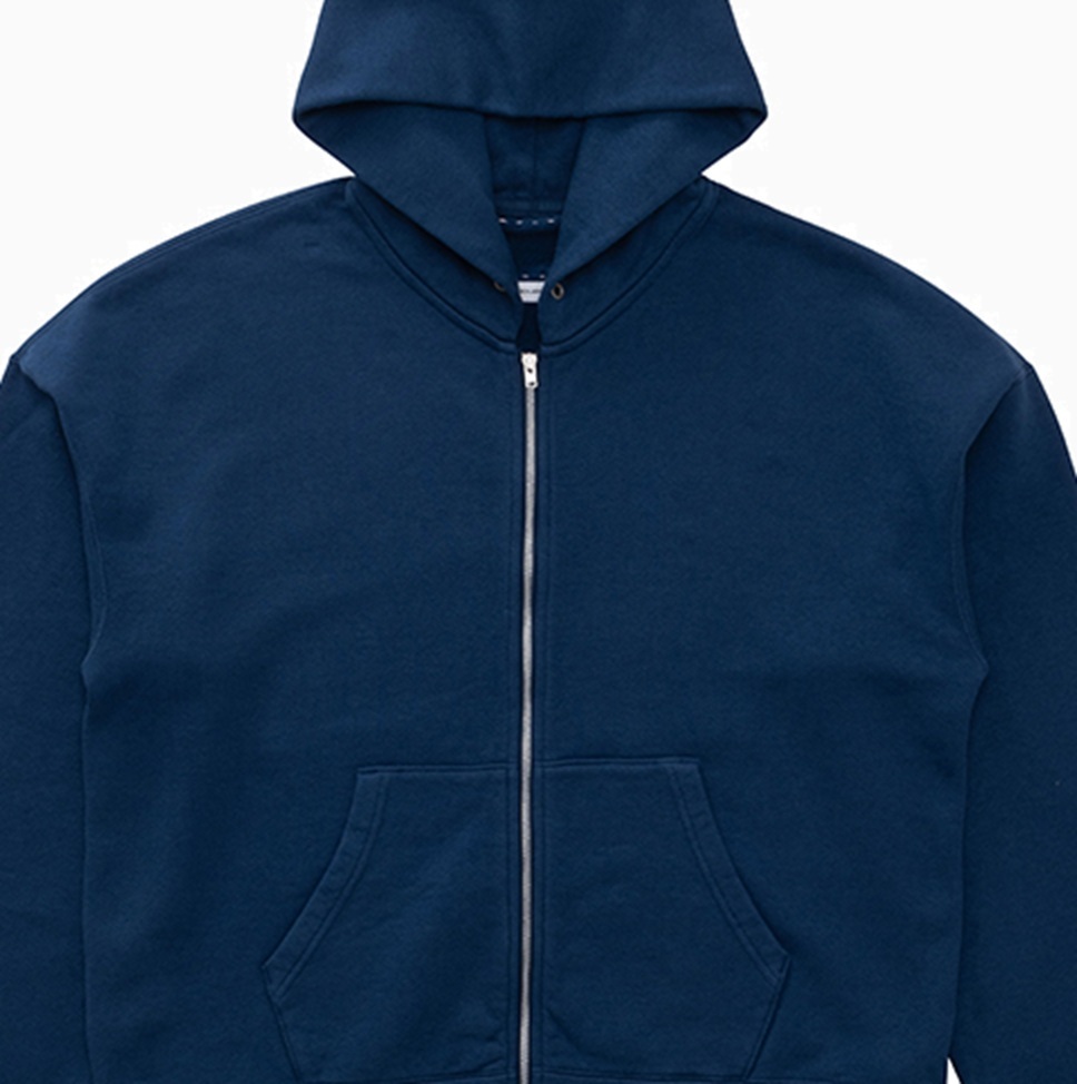 VISVIM 2026 S/S COURT HOODIE F.Z - BLUE PRE ORDER ITEM (預訂中)