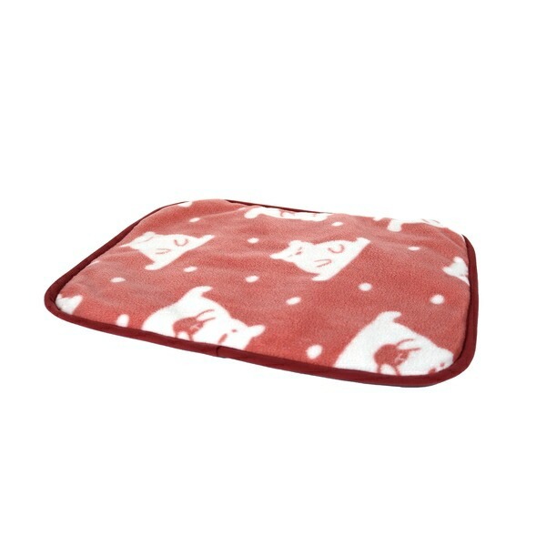 Doggyman 溫暖墊子暖熊．粉紅色 S