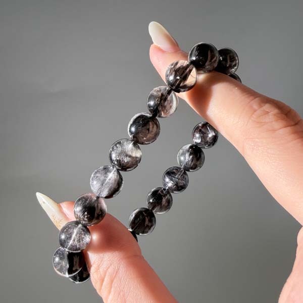 精品黑銀鈦手鍊