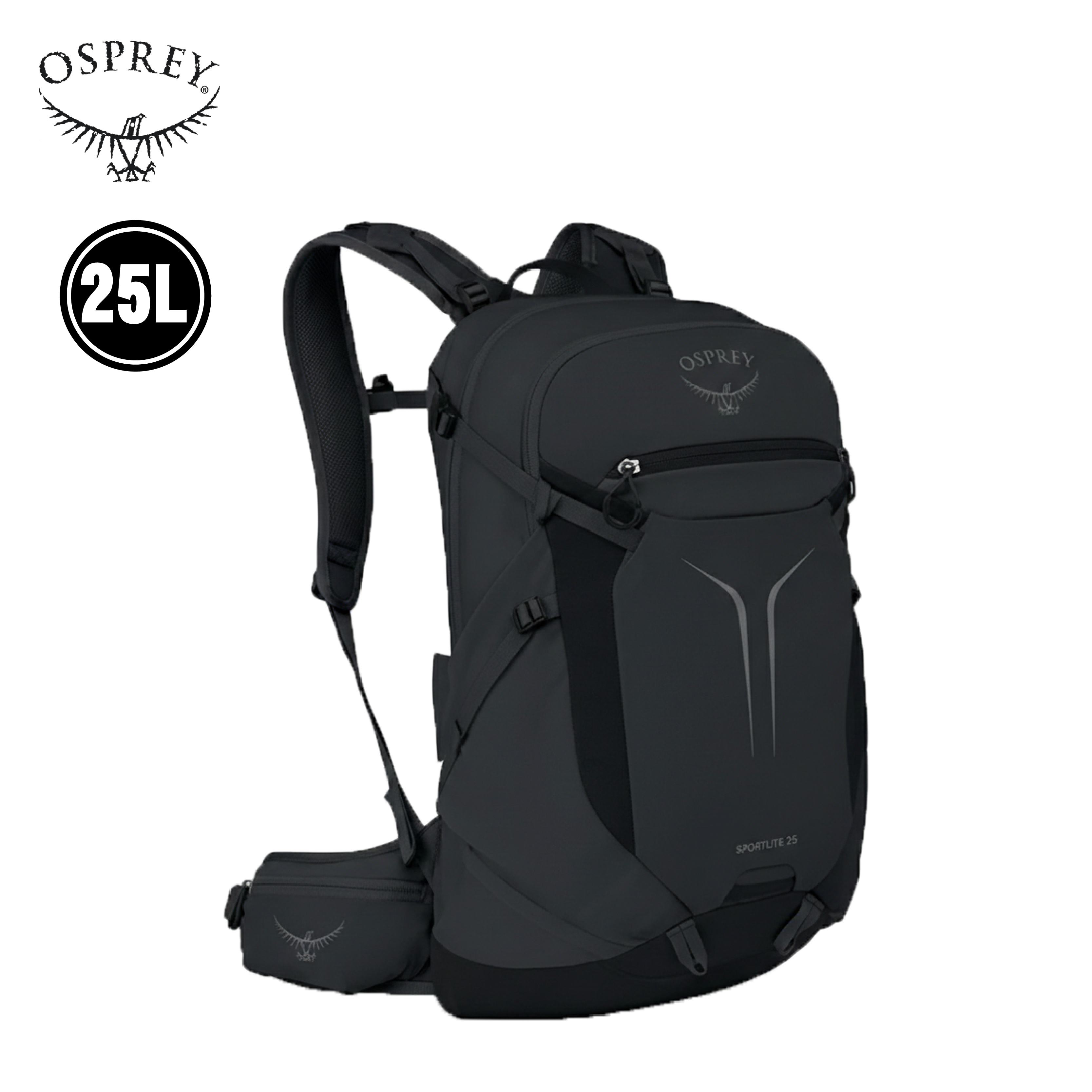 Osprey 美國 Sportlite 25L 專業登山背包 (渡鴉黑) 71OS007610