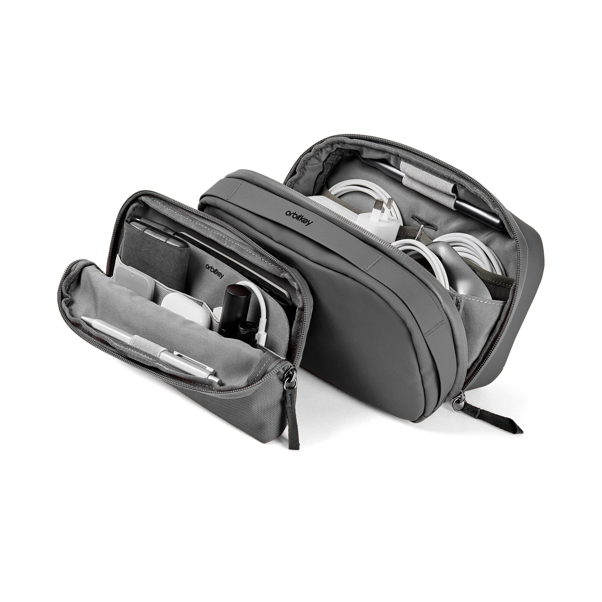 Orbiktey | 二合一多功能數碼配件收納包 - 灰色