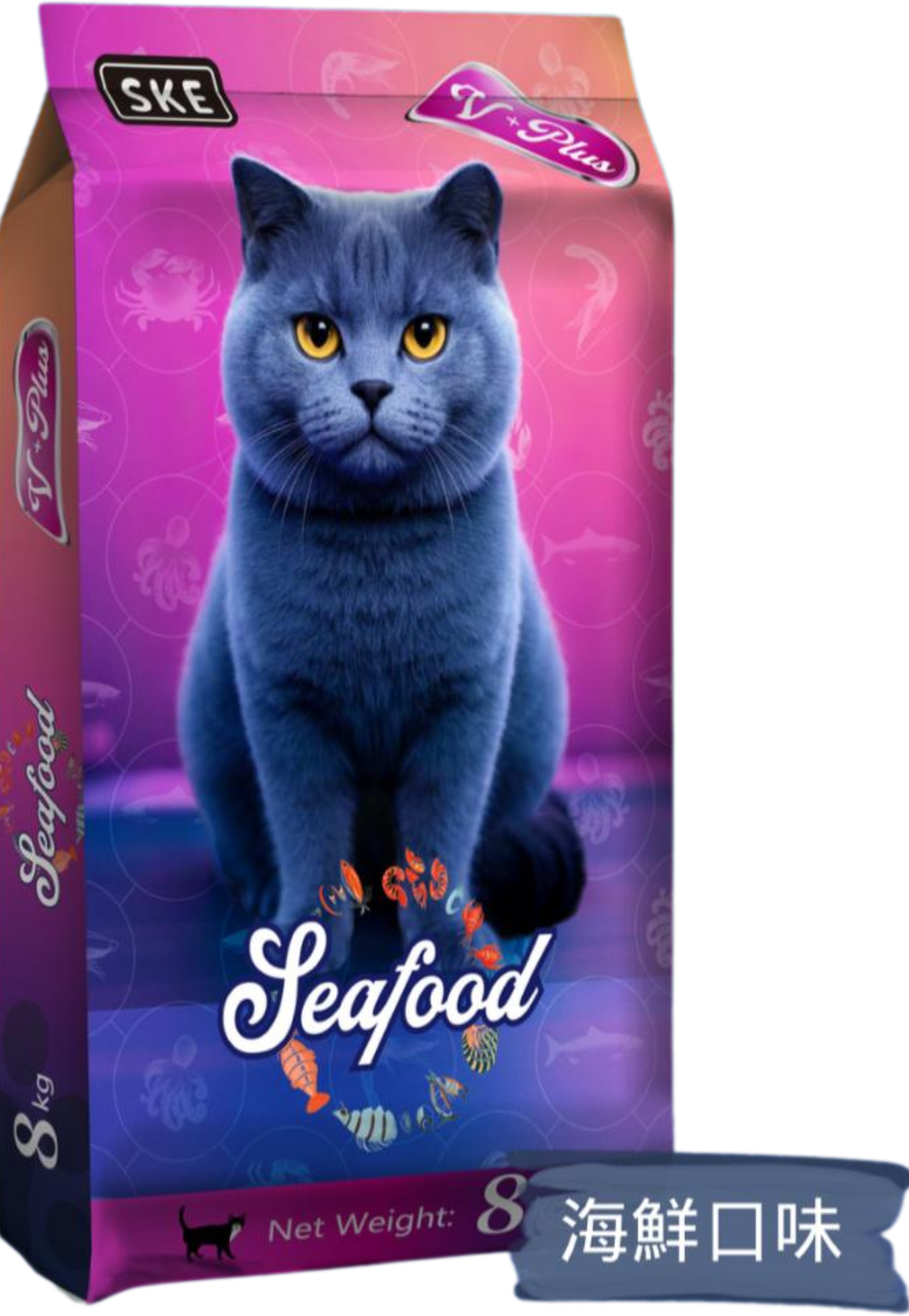 V Plus 成貓海鮮味 8kg