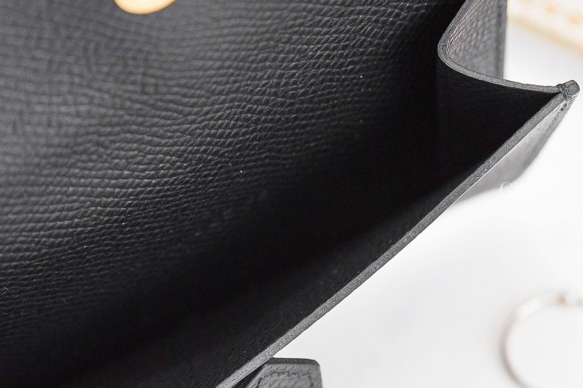 Hermès Bearn Mini Wallet 89 Noir Epsom 黑色金釦迷你短夾-Charline Boutique 精品代購