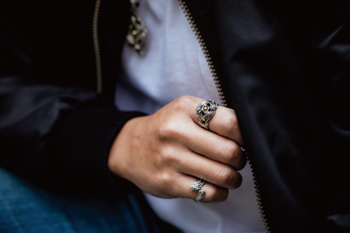 太極貔貅戒指穿搭