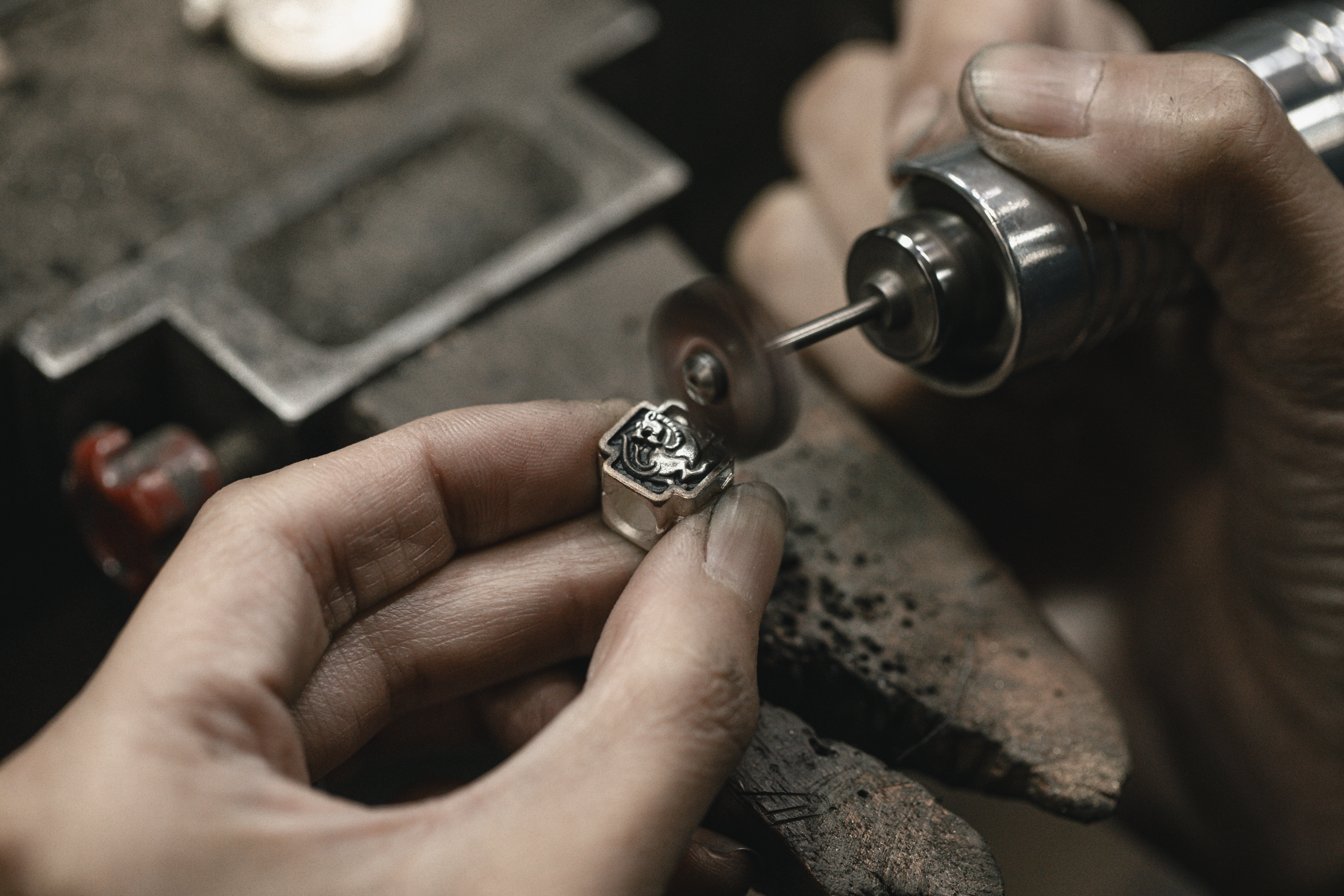 金工拋修純銀貔貅珠子