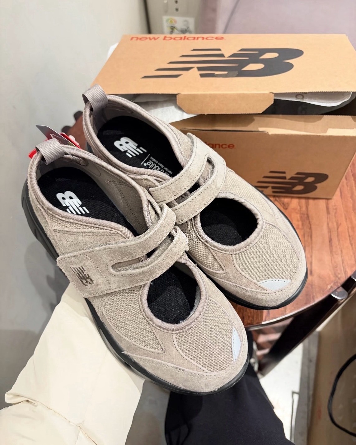 韓國 限定 New Balance NB Breeze 麂皮 厚底 瑪莉珍 3色