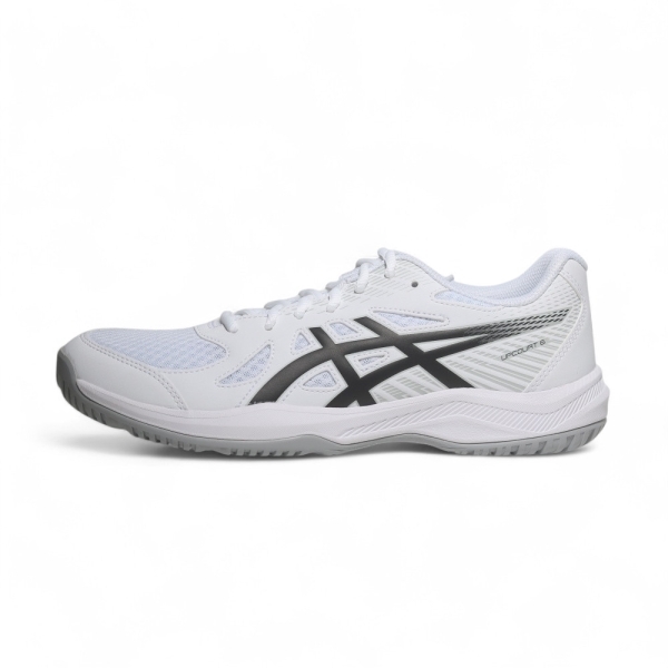 ASICS 排球鞋 UPCOURT 6 灰白黑 室內 入門款 羽排鞋 男 1071A104101