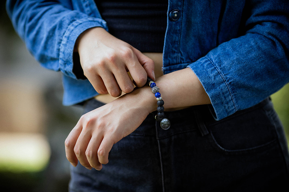 純銀貔貅手串穿搭