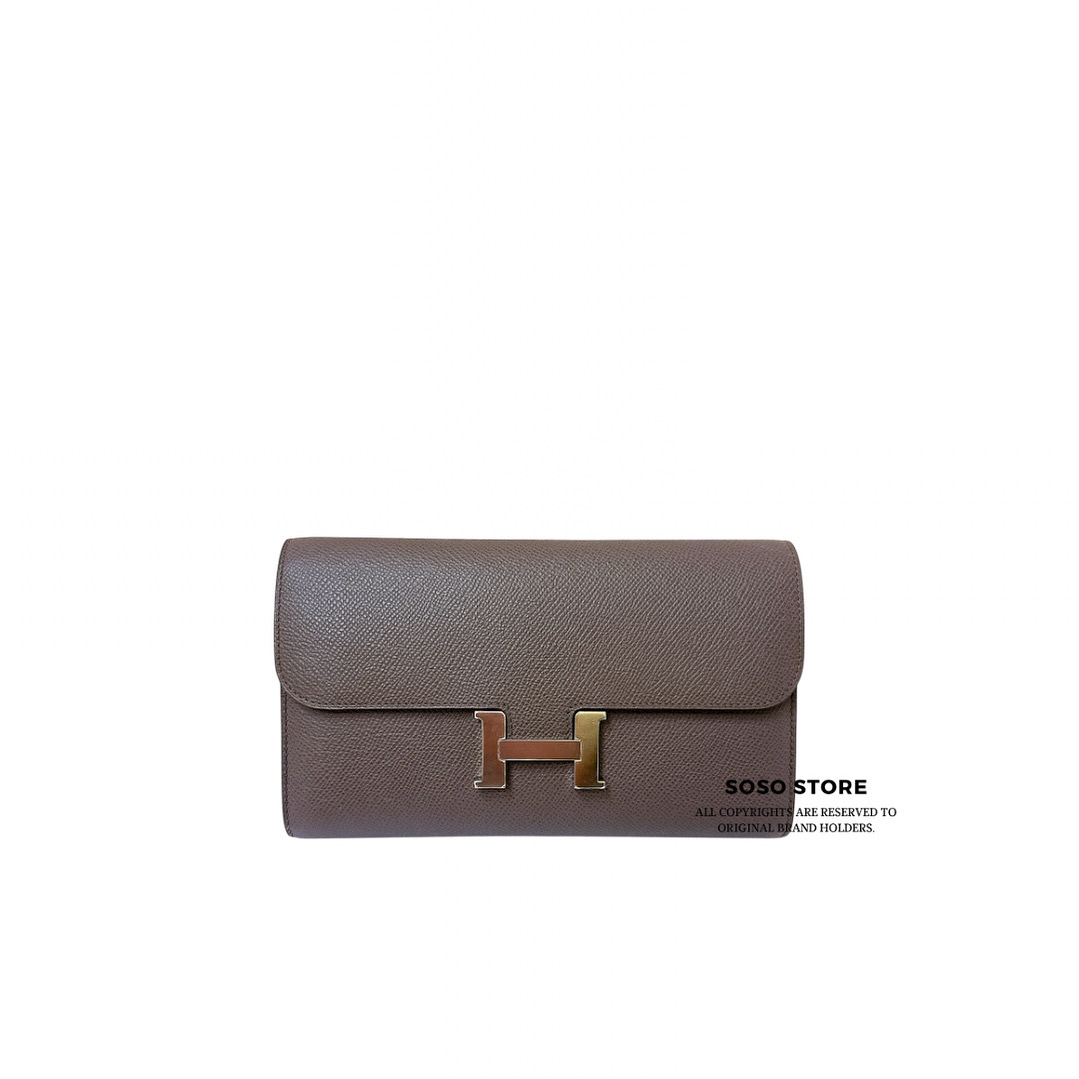 Hermes Constance Wallet - Etoupe / Shw