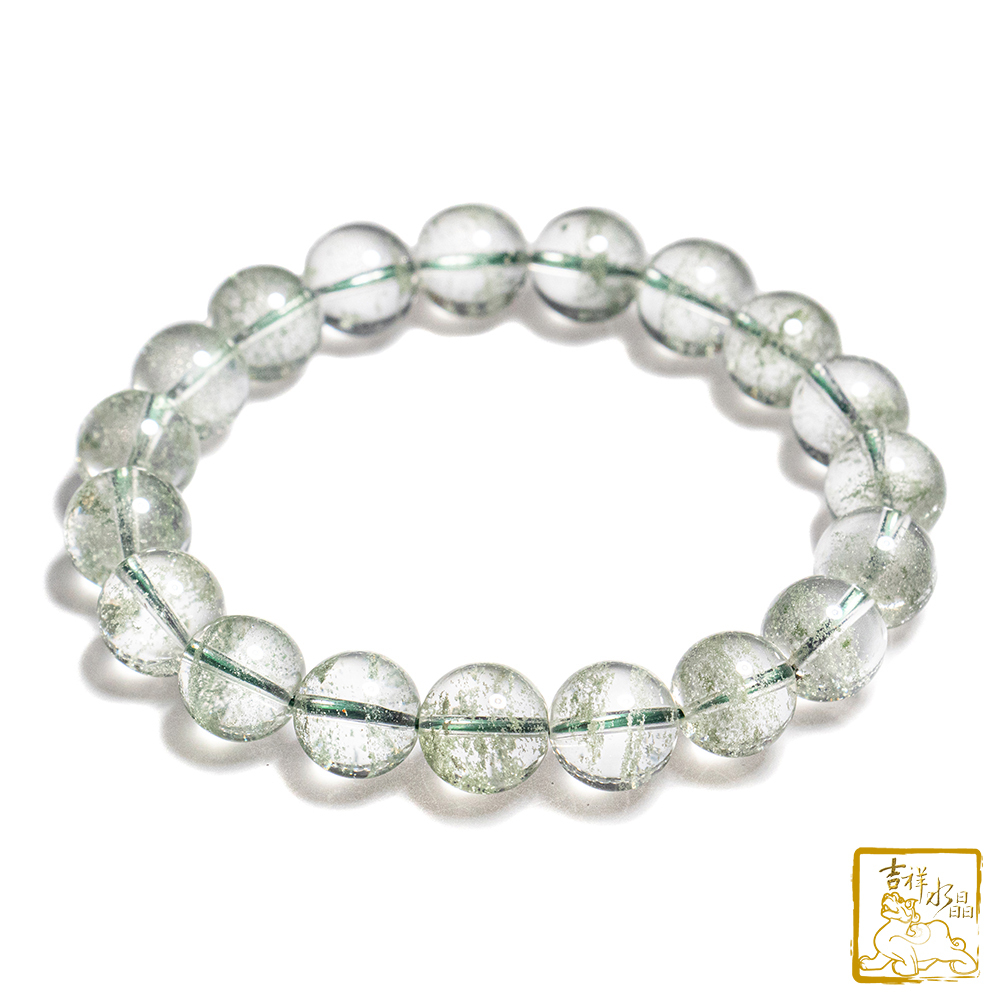 綠幽靈手珠 10.6mm 招正財