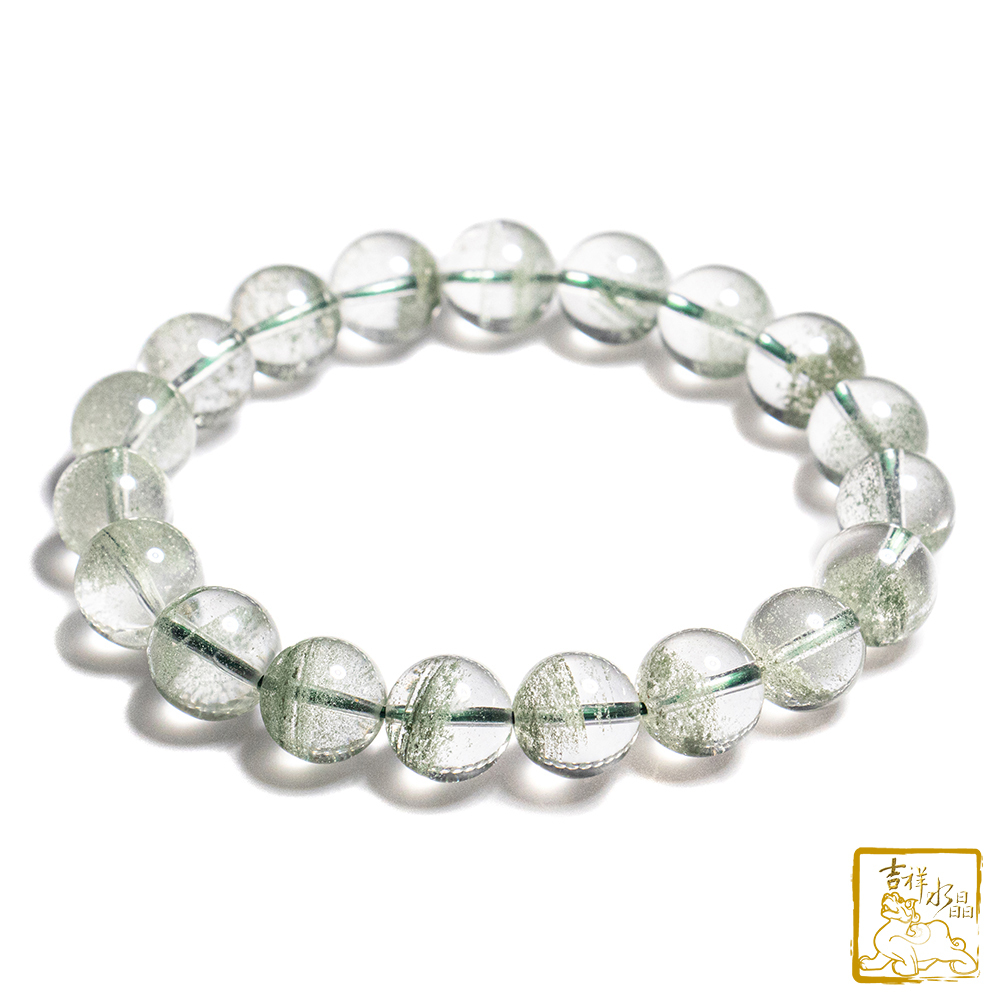 綠幽靈手珠 10.2mm 招正財
