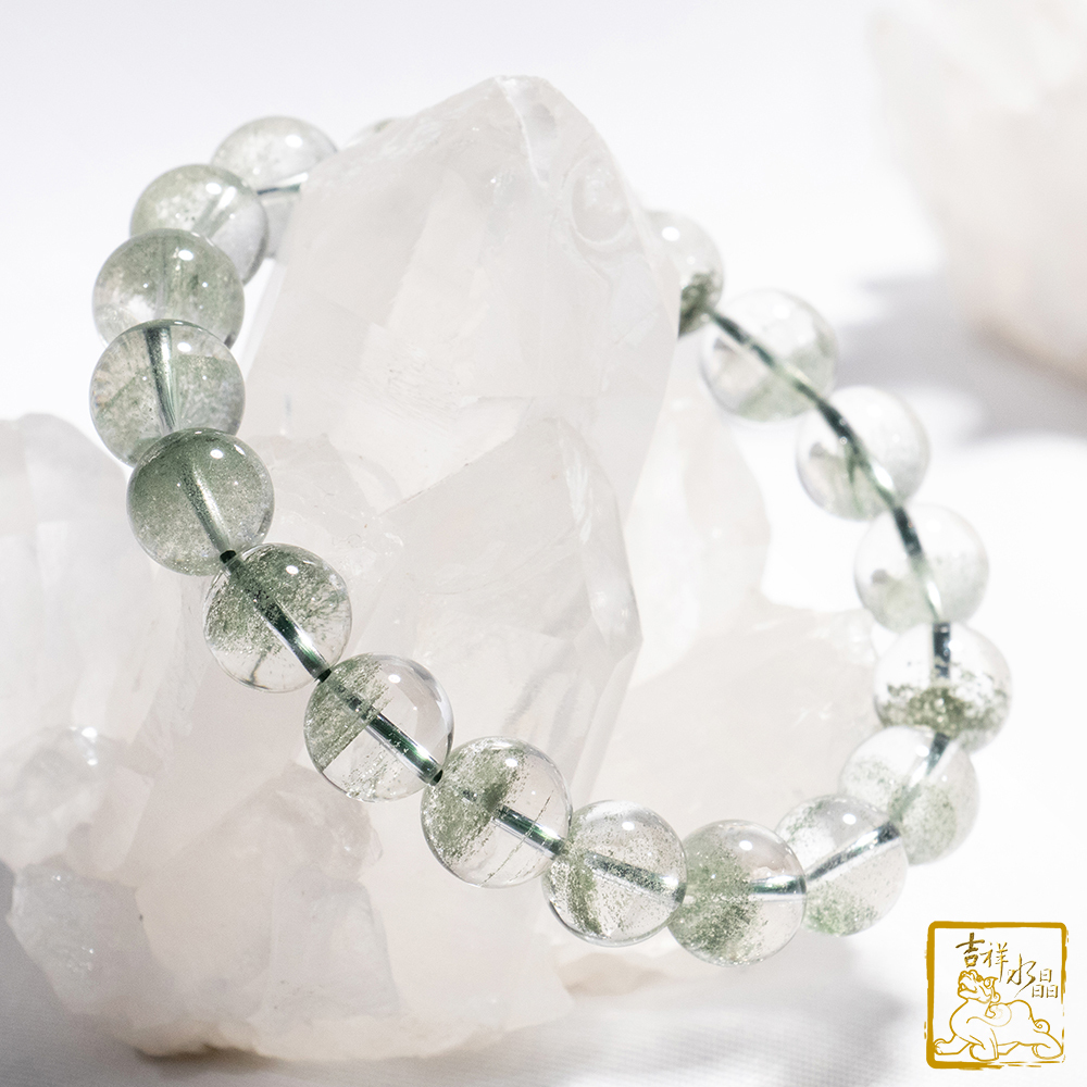 綠幽靈手珠 10.2mm 招正財