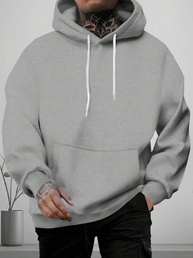 KADMAX大尺碼 - 大碼男士潮流潑墨酷熊帽TEE〈KSMS2758〉