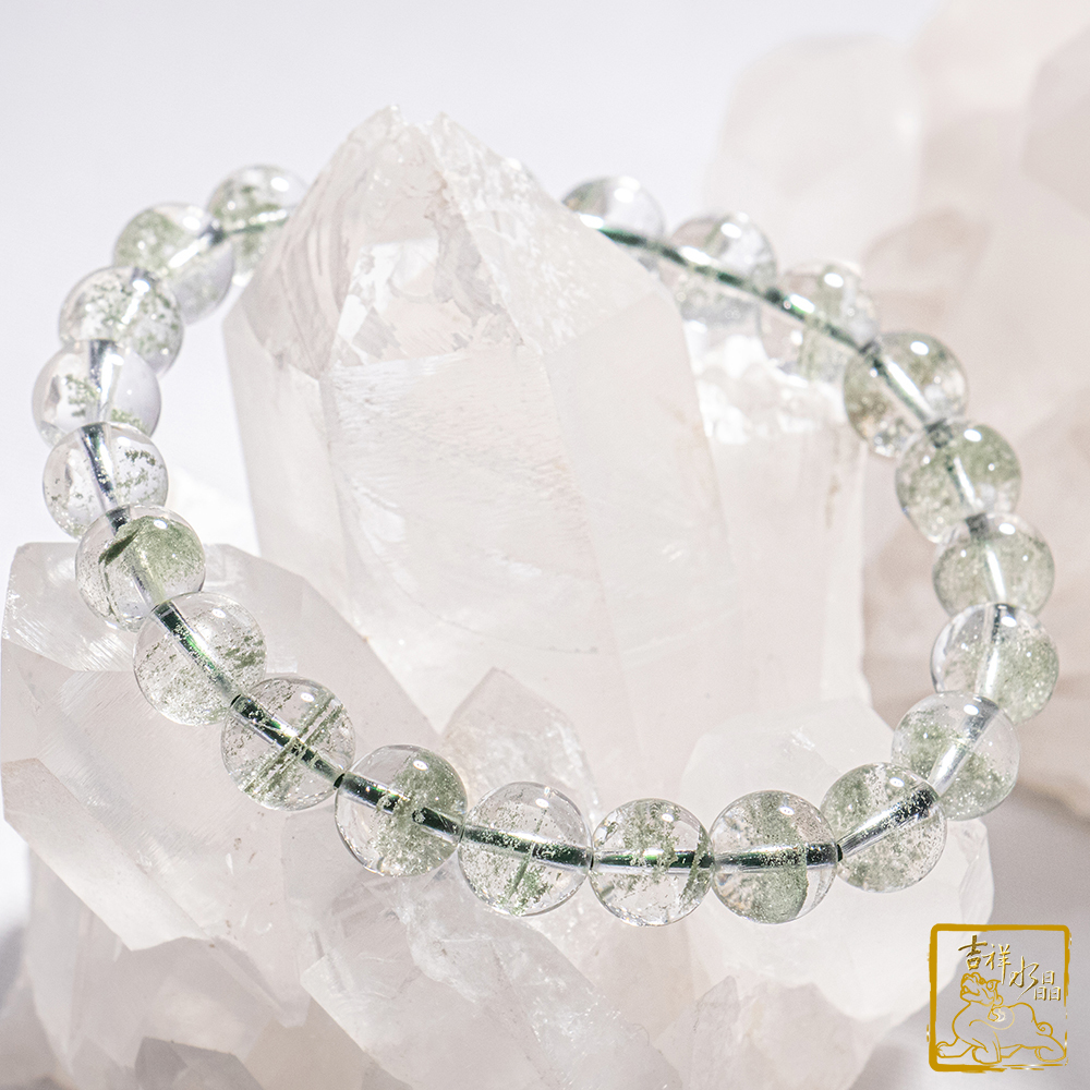 綠幽靈手珠 8.3mm 招正財