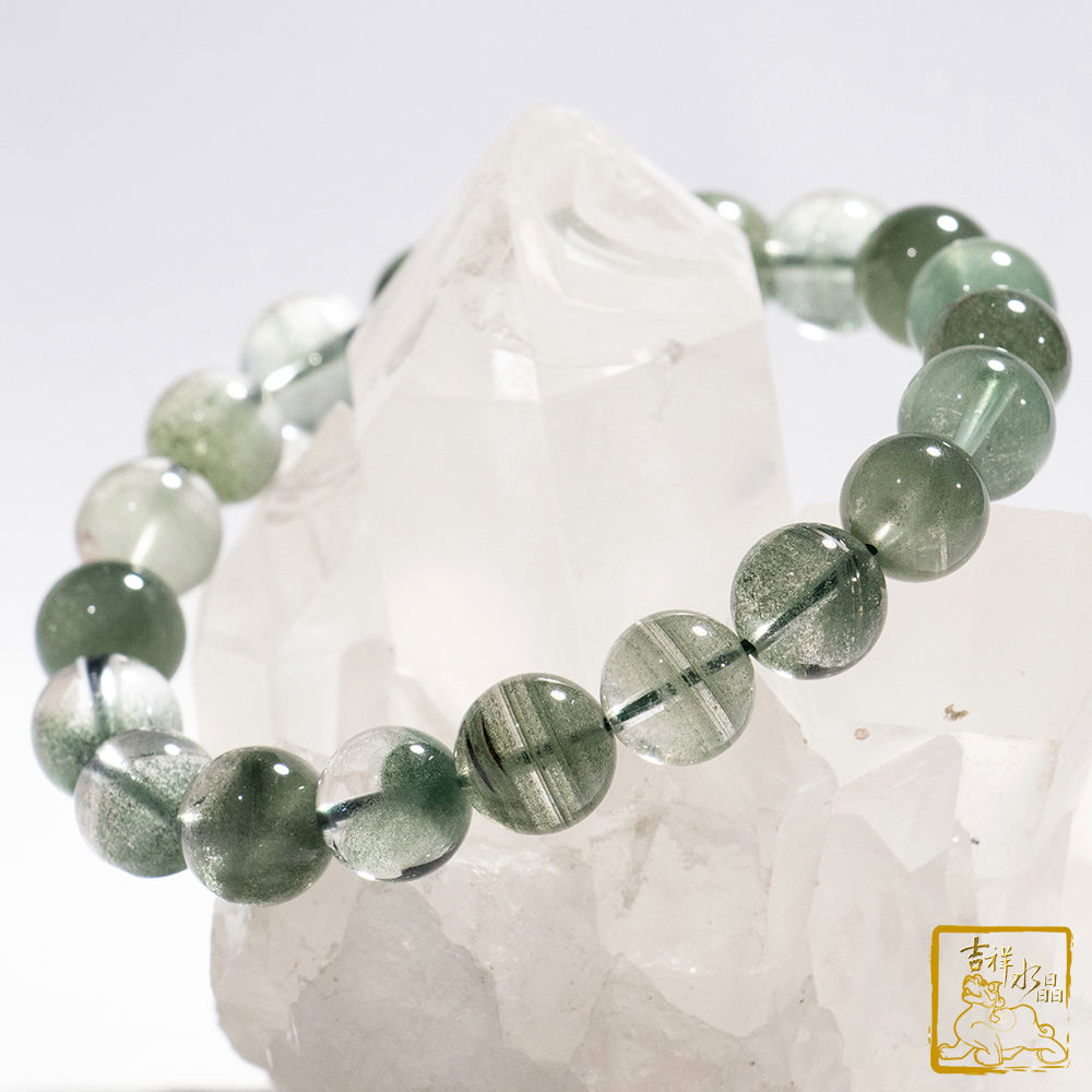 綠幽靈手珠 9.4mm 安神健康