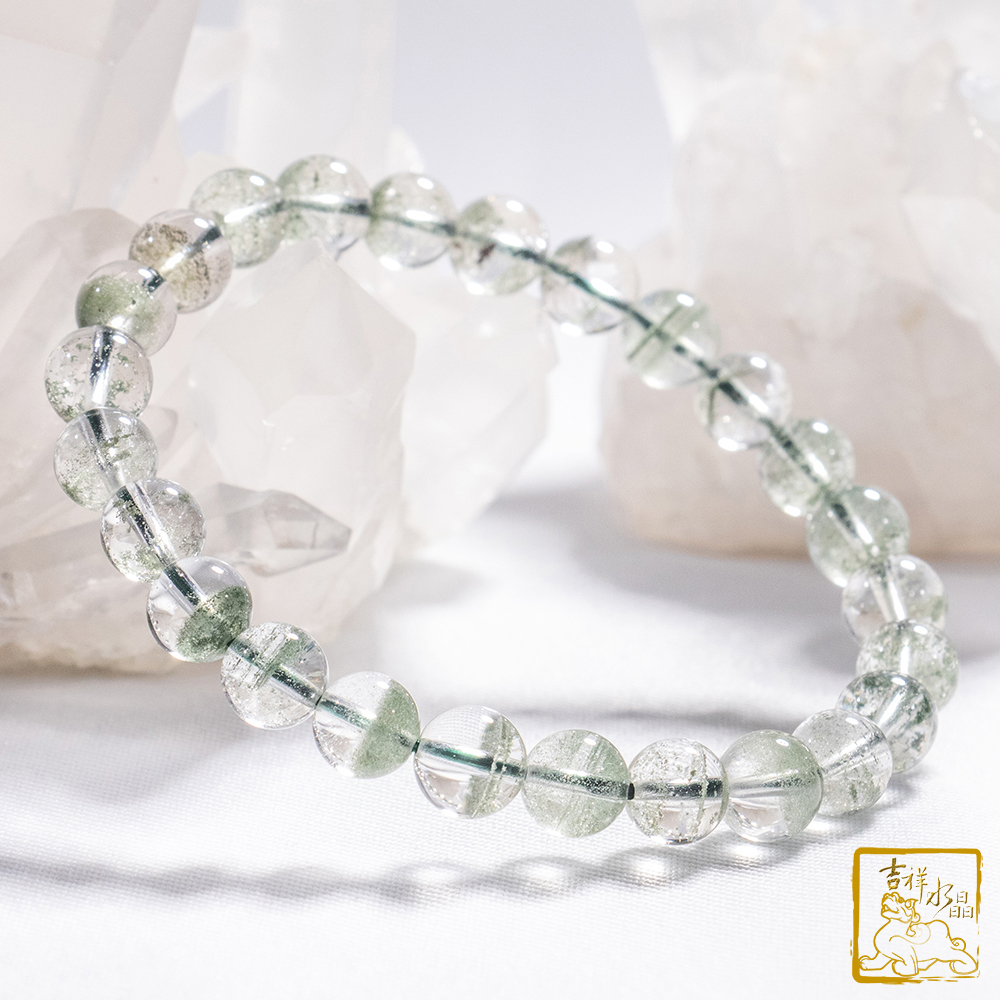 綠幽靈手珠 7.7mm 安神健康
