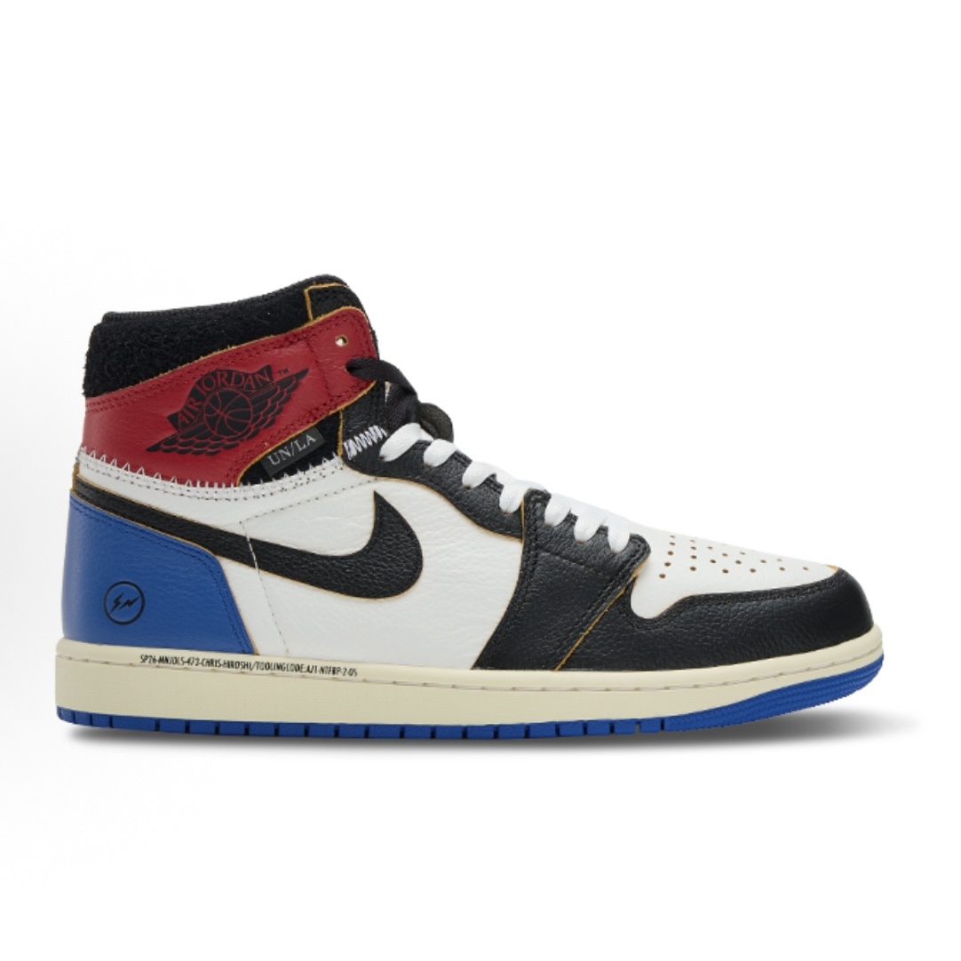 -(A12d)-AIR JORDAN 1 HIGH OG X UNION X FRAGMENT 聯名款 解構 閃電 高筒 球鞋-IO7847 002
