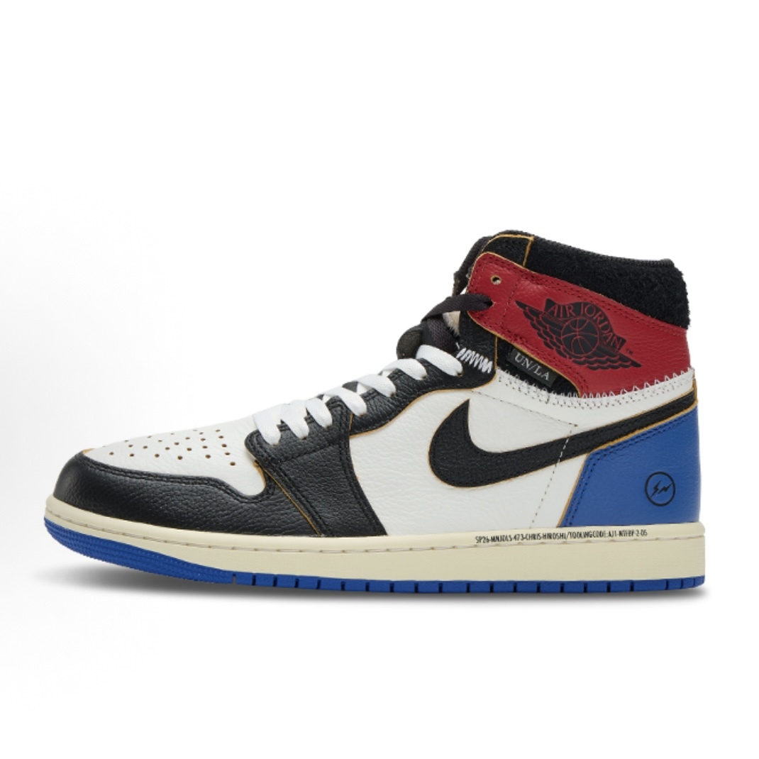 -(A12d)-AIR JORDAN 1 HIGH OG X UNION X FRAGMENT 聯名款 解構 閃電 高筒 球鞋-IO7847 002