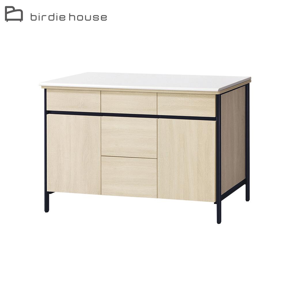 柏蒂家居-伯克4尺石面餐櫃/收納置物櫃