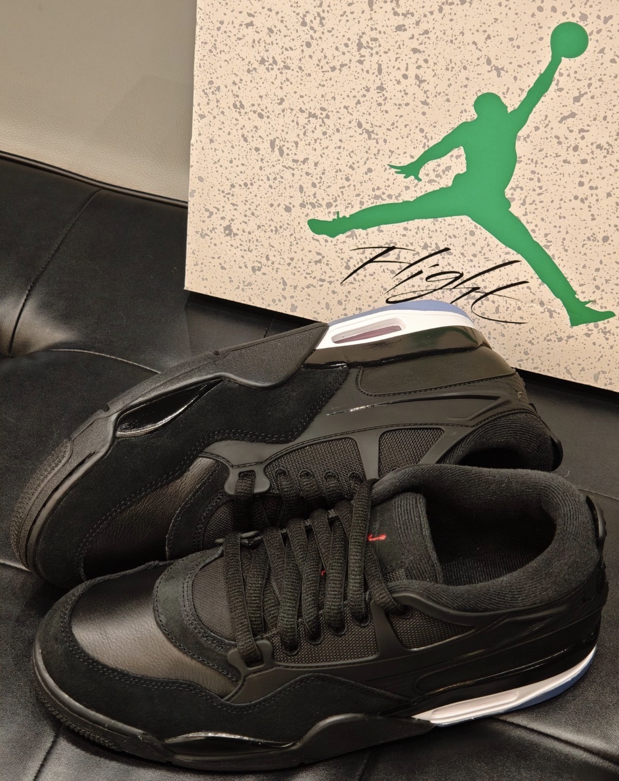 男鞋 NIKE AIR JORDAN 4 RM 'Black' 黑白色 真皮 氣墊 緩震 復古 籃球鞋【FQ7939-009】AJ4