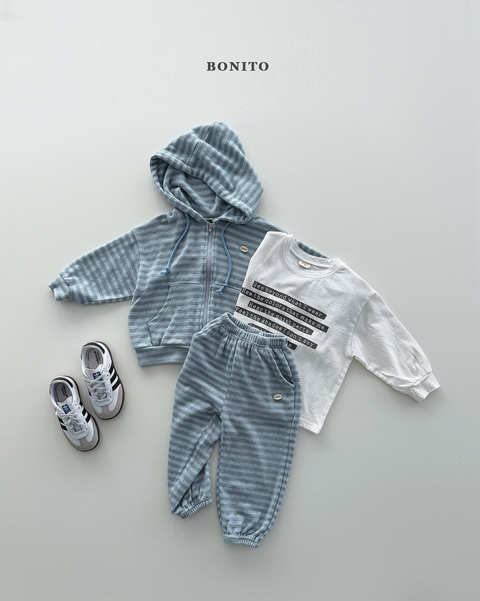 正韓春Bonito 嫩嬰/小童三色小標條紋褲