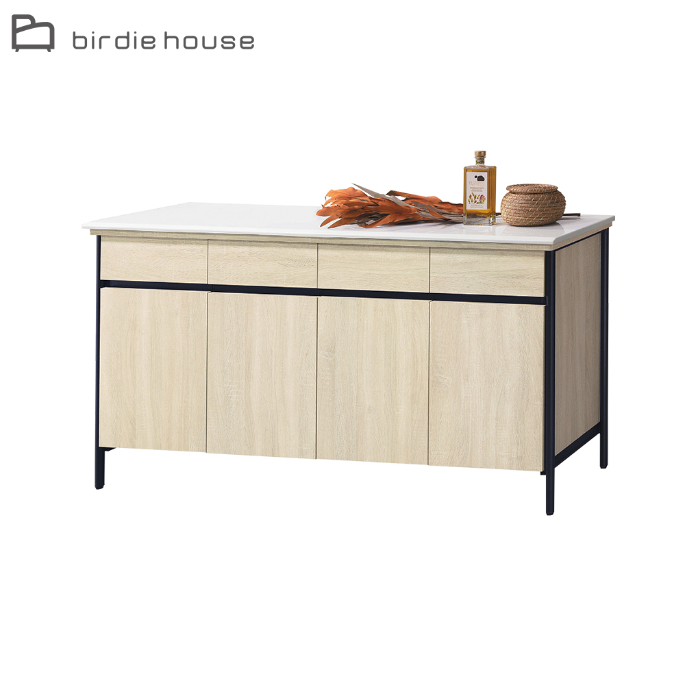 柏蒂家居-伯克5.3尺石面餐櫃/收納置物櫃