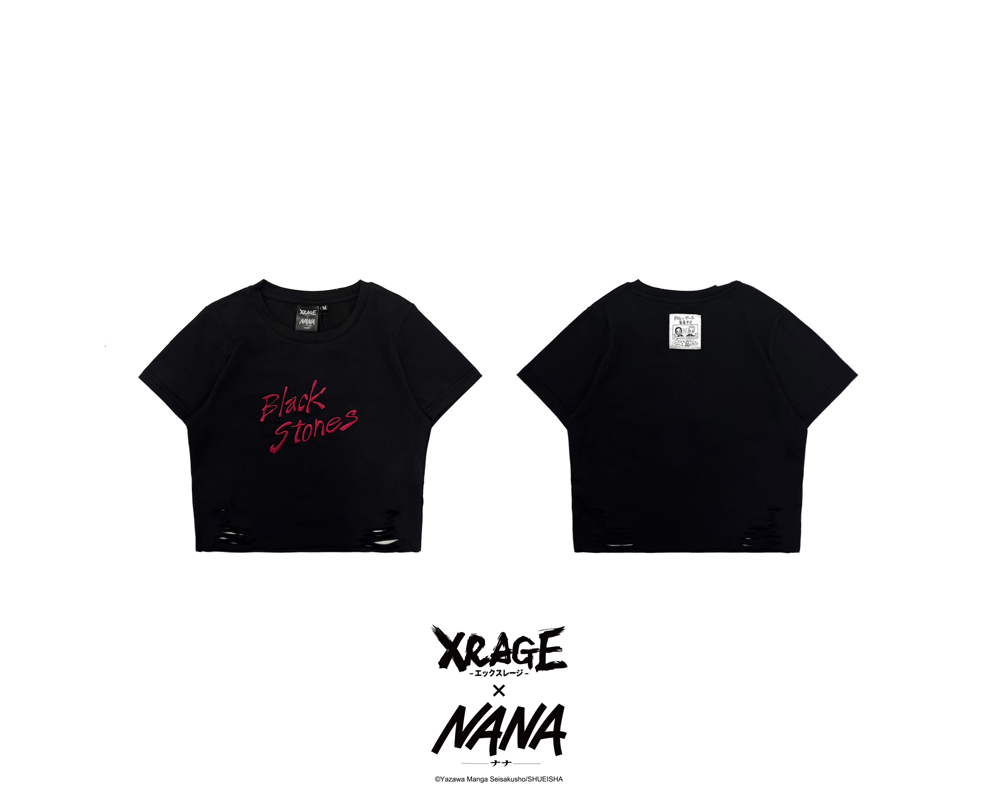 BLACK STONES 短版破壞上衣