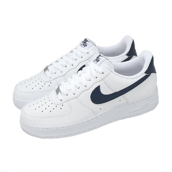 NIKE 休閒鞋 FORCE 1 07 海軍藍色  情侶 男 FJ4146-119