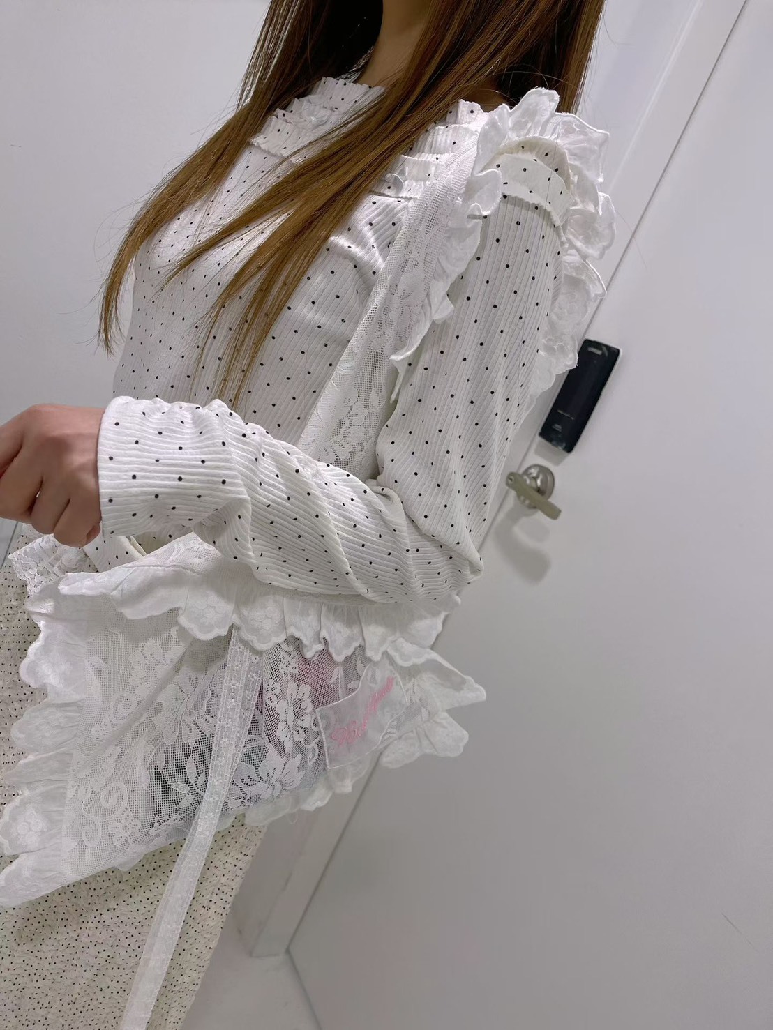 荷葉寬領點點t