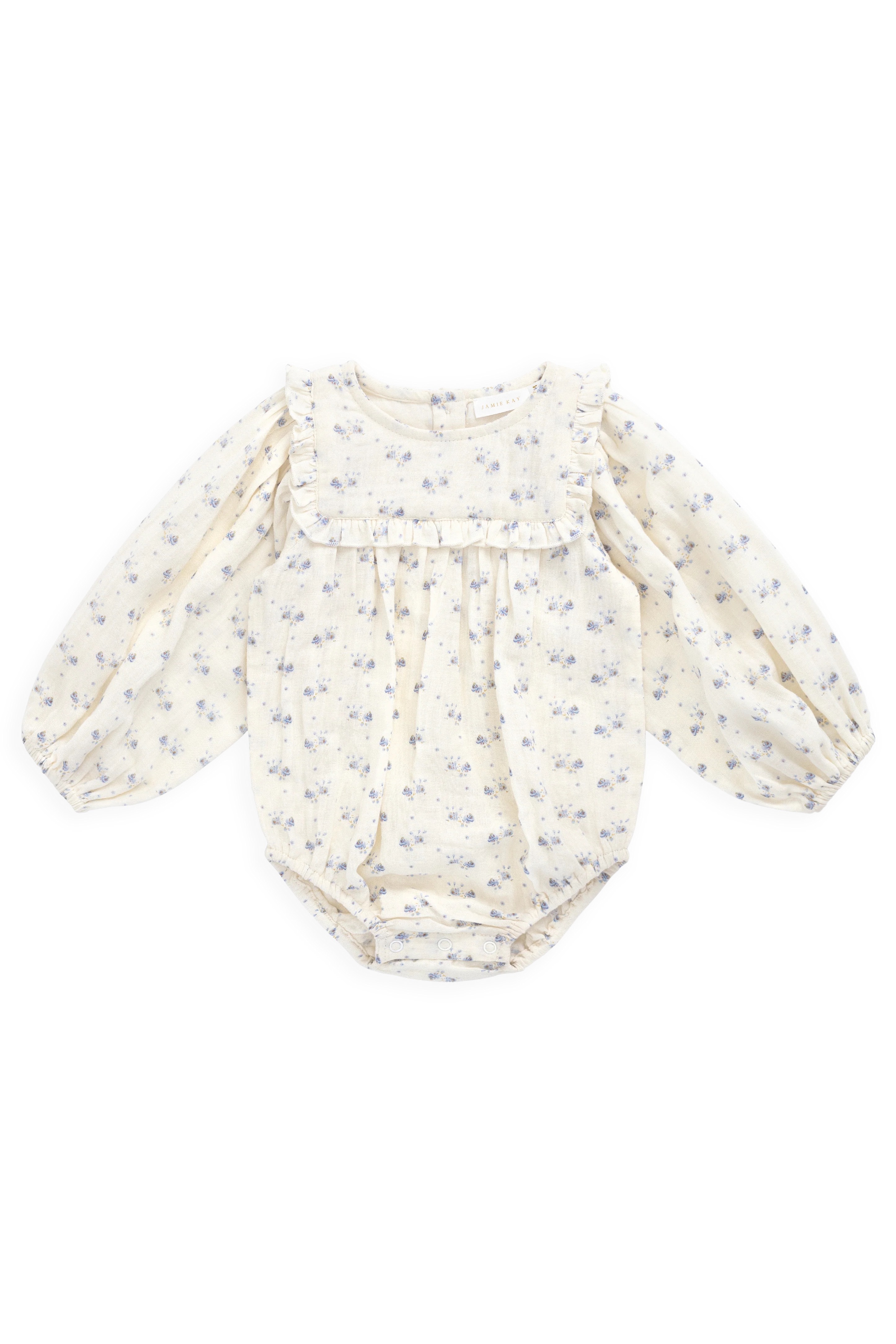 【預購】JAMIE KAY -Organic Cotton Muslin Frances Playsuit（Molly Blue）