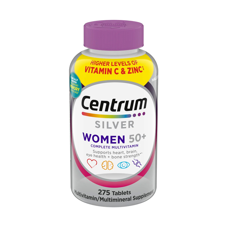 (新包裝新配方)美國Centrum 銀善存綜合維他命(適合50歲以上女仕), 275粒裝
