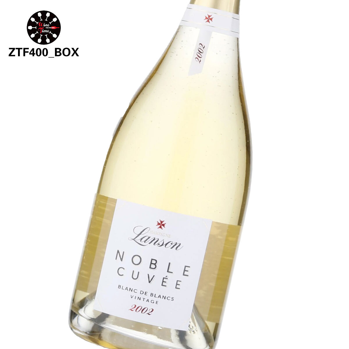 Lanson Noble Cuvee Brut 2002 Gift Set + Two Champagne Glasses