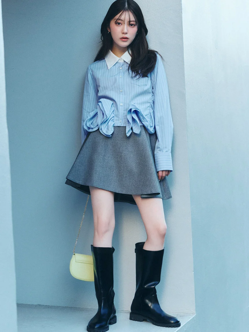 [預購] SNIDEL 圓裙剪裁短褲裙