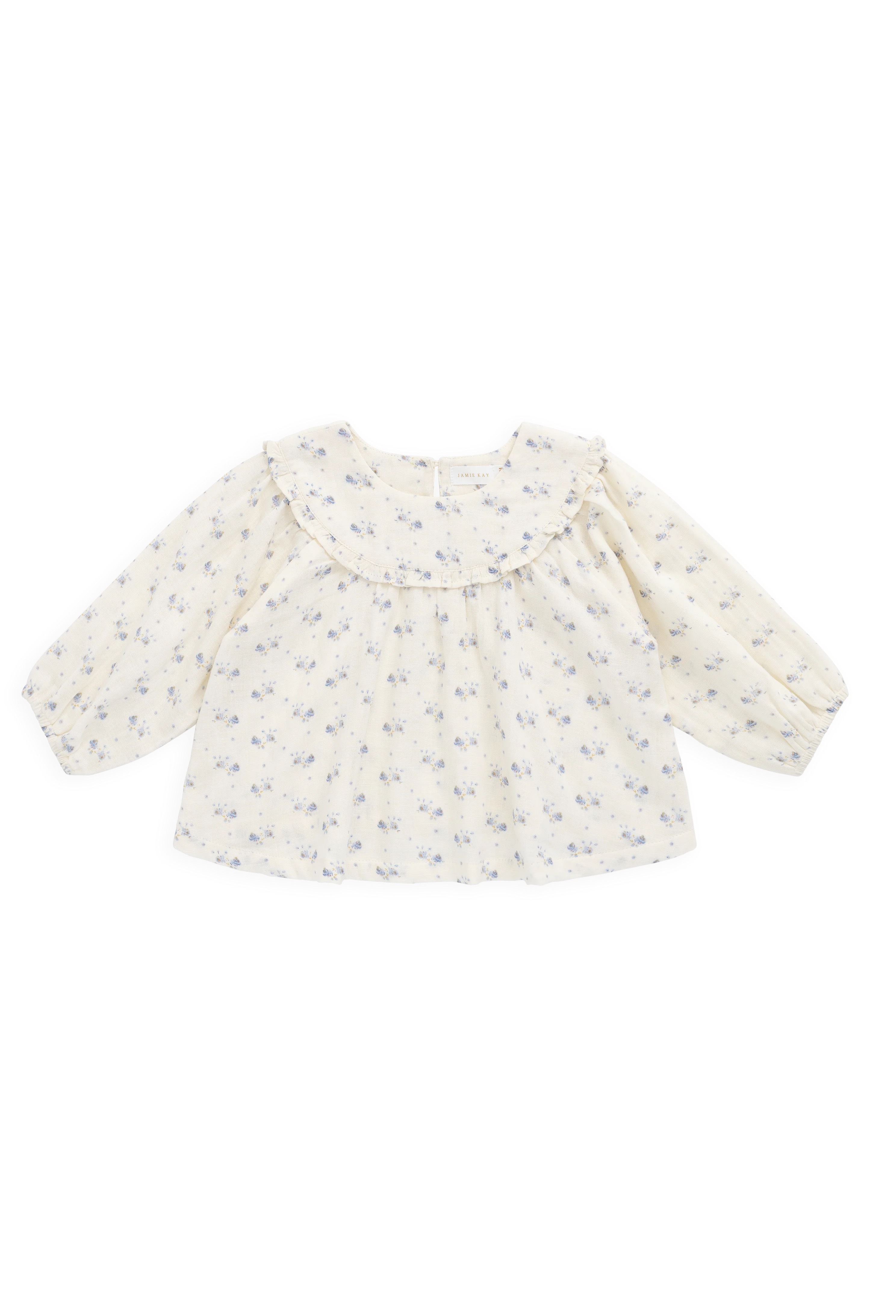【預購】JAMIE KAY -Organic Cotton Muslin Amira Blouse（Molly Blue）