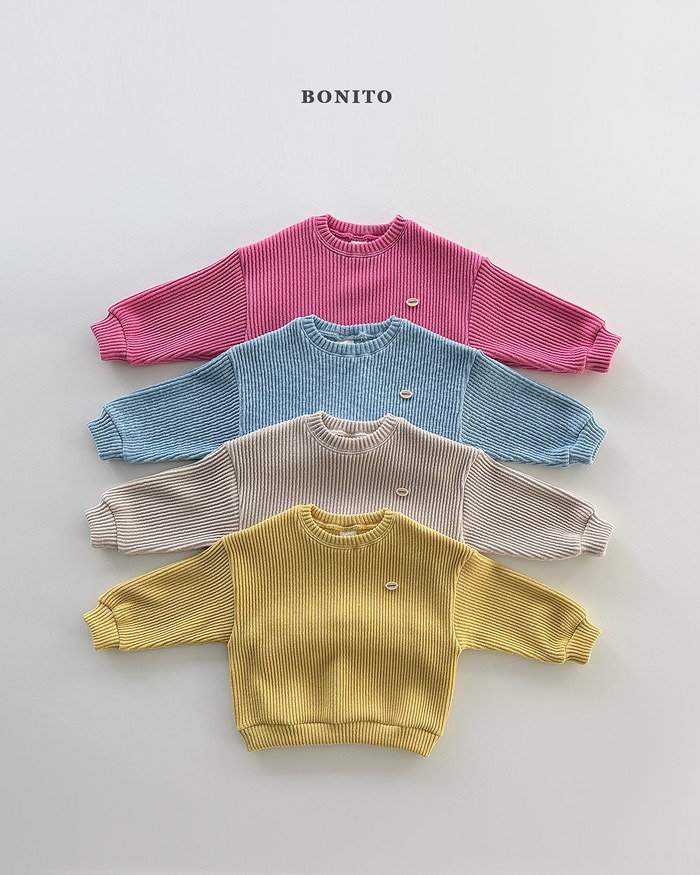 正韓春Bonito 嫩嬰/小童四色泡泡糖小標上衣