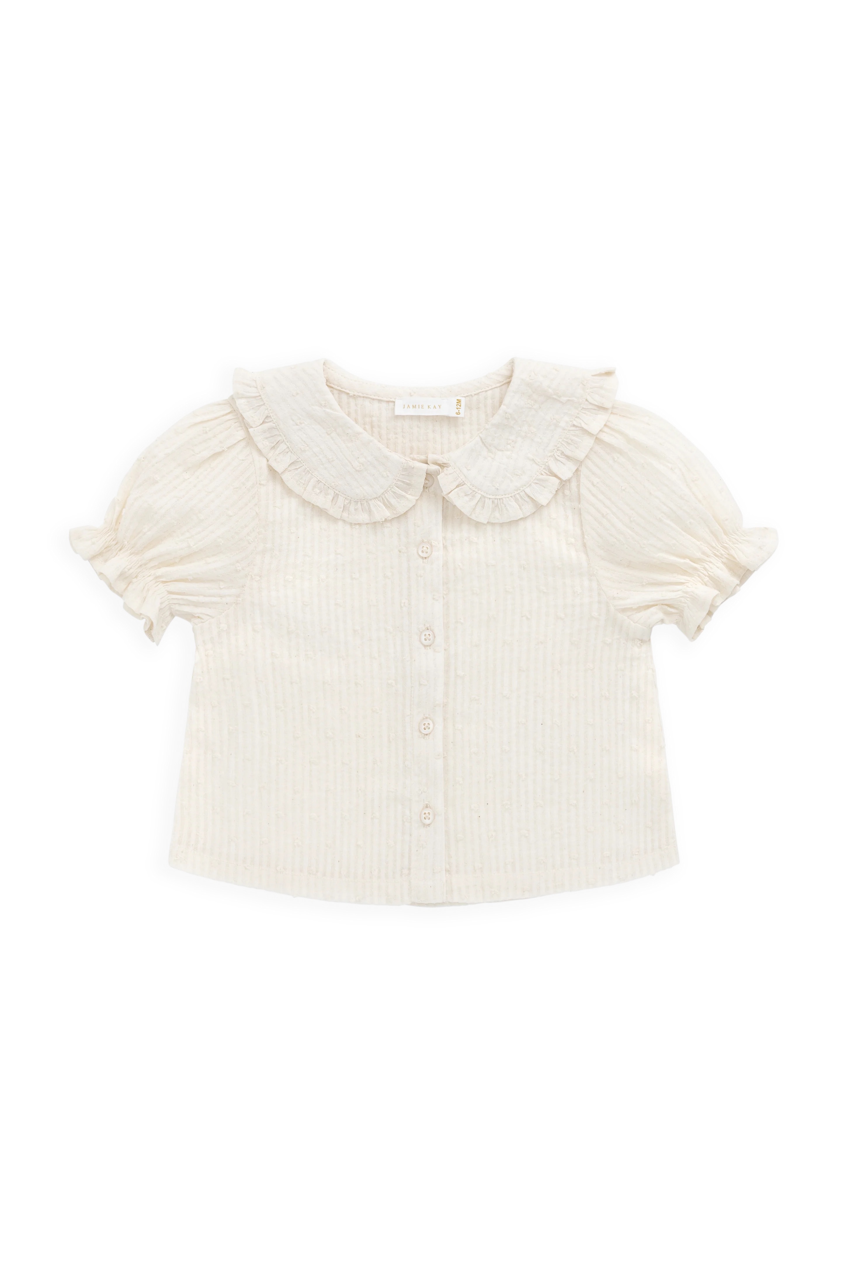 【預購】JAMIE KAY -Organic Cotton Bowie Blouse（Parchment）